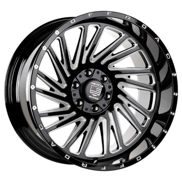 EMR-035-01 12.0x22"-6x139.7 ET-44 106,01 Black Milling Jant (4 Adet)
